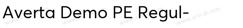 Averta Demo PE Regul字体转换